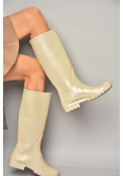 Fox Shoes T858704009 Bej Yağmur Çizmesi Bej-suni Deri Bej