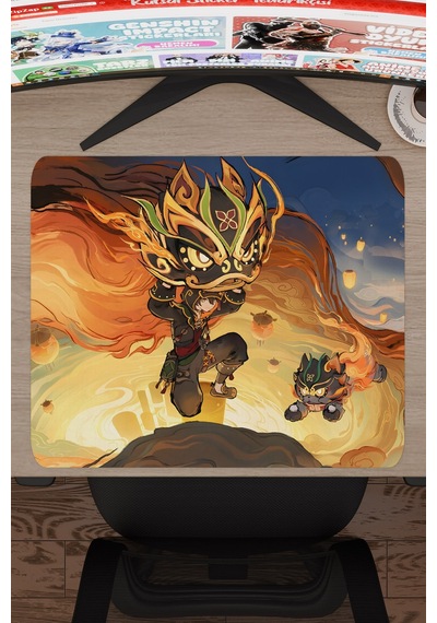 Gaming Genshin Impact Anime Gacha V5 - 48x40 Xl Gaming Mouse Pad Fare Altlığı