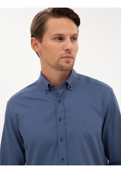 Pierre Cardin Erkek İndigo Gömlek Desenli 50316736-vr028 Indigo