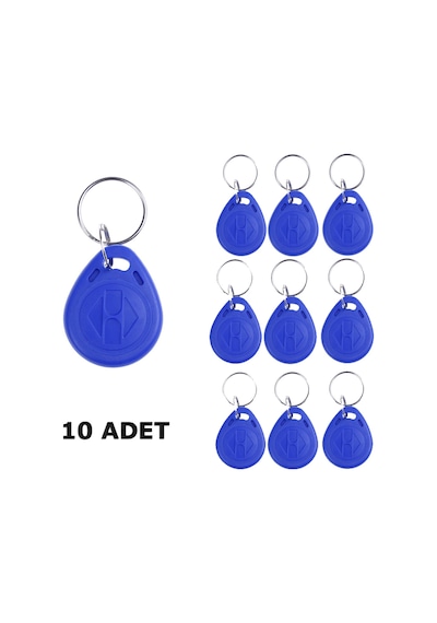 Wozlo Chip TK4100 Rfid Manyetik Anahtarlık Tag Göstergeç Proximity Anahtarlık 10 Adet