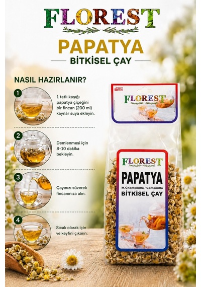 Florest Papatya Bitki Çayı 50 G Papatya Çiçeği Çayı - 915048013