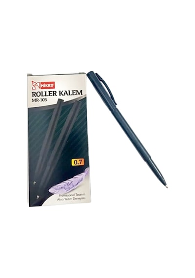 Mikro Roller Kalem Siyah Mr-105 - 3 Adet Siyah