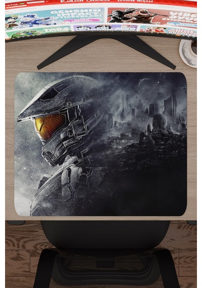Halo Kaymaz Dikişli Kauçuk Oyuncu Mousepad V4 - 48x40 Xl Gaming Mouse Pad Fare Altlığı