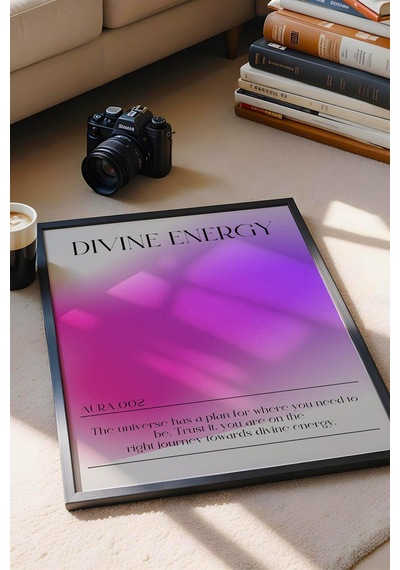 Divine Energy Çerçeveli Tablo İlahi Enerji 002 Aura Renkleri