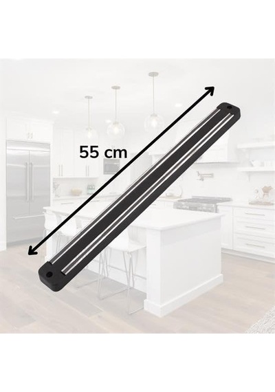 Ollevra Mıknatıslı Paslanmaz Duvar Bıçak Askısı Standı 55 Cm Aparat Diğer
