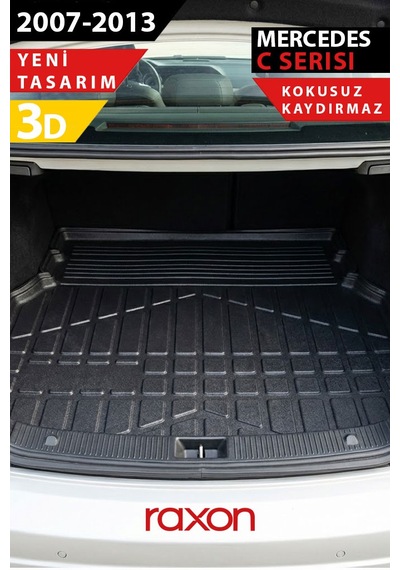 Mercedes W204 2007 2013 Rampalı Uyumlu 3d Bagaj Havuzu Su Geçirmez, Kaymaz, Yüksek Kenarlı