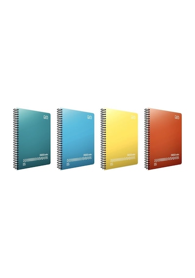 Gıpta Fresco A4 Spiralli Pp Kapak Defter 60 Yaprak Çizgili 4'lü