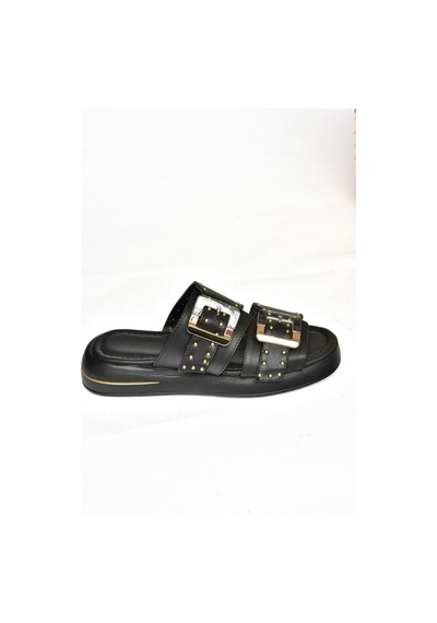 Fox Shoes S518106509 Siyah Kadın Terlik Siyah