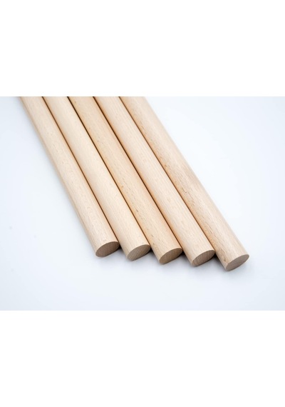 Ritim Çubuğu 5 Çift 10 Adet Pürüzsüz 25 Cm 12 Mm