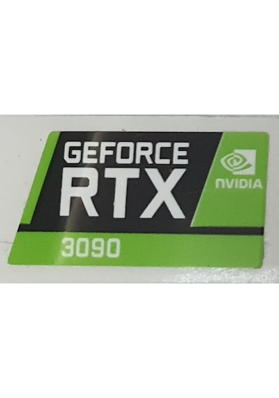 Nvidia Geforce Rtx 3090 Sticker Yatay Etiket D156