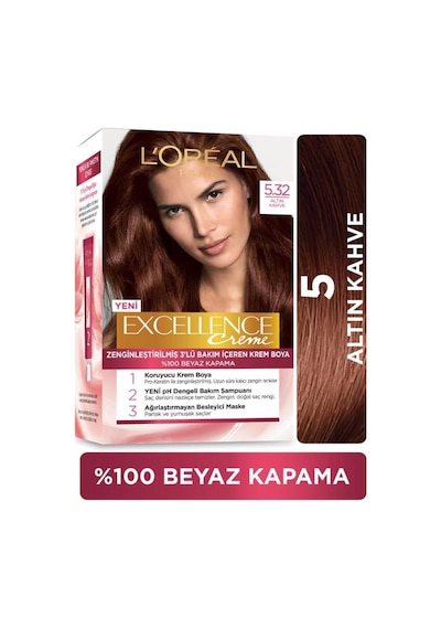 L'oréal Paris Excellence Creme Saç Boyası - 5.32 Altın Kahve