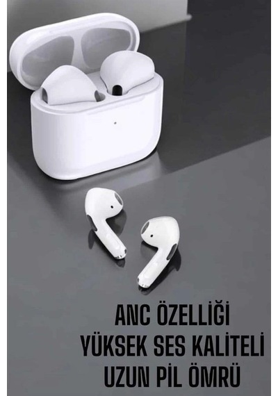 Mey İthalat Beyaz Yeni Nesil Pro Bluetooth Kulaklık Yüksek Ses Kaliteli Anc Özelliği