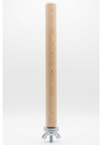 Mivra Pets Ahşap Kuş Tüneği 22 Cm X 20 Mm Vidalı