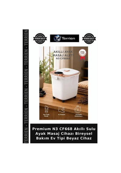 Premium N3 Cf668 Akıllı Sulu Ayak Masaj Cihazı Bireysel Bakım Ev Tipi Beyaz Cihaz