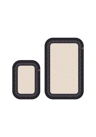 Banyo Paspası Takımı 70x110+50x70 Cm İç Trikot Ekru & Siyah