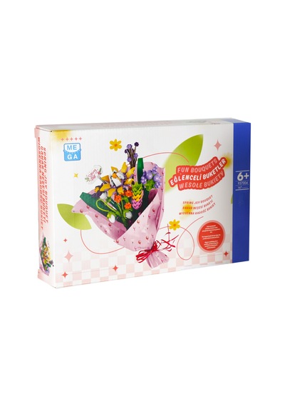 Loctoy Yapı Bloklu Buzdwwolabı Magnet Buketi Bahar Neşesi Buketi