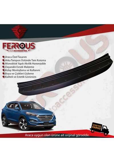 Hyundai Tucson Arka Tampon Üstü Koruyucu 2015 2018 Modelleri N11.8702
