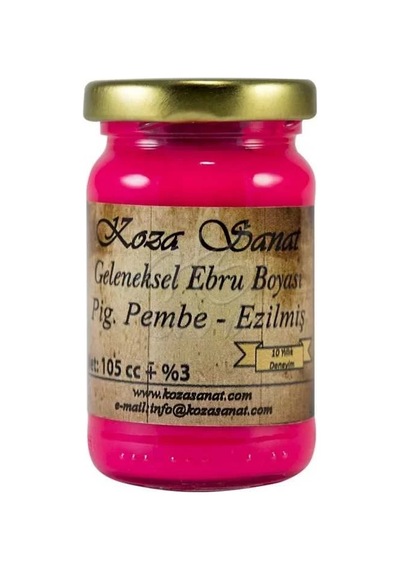 Koza Sanat Ezilmiş Ebru Boyası Pigment Pembe 105ml
