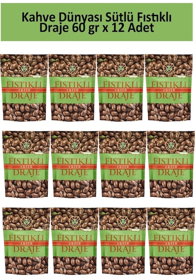 Kahve Dünyası Antep Fıstık Draje 12 x 60 G