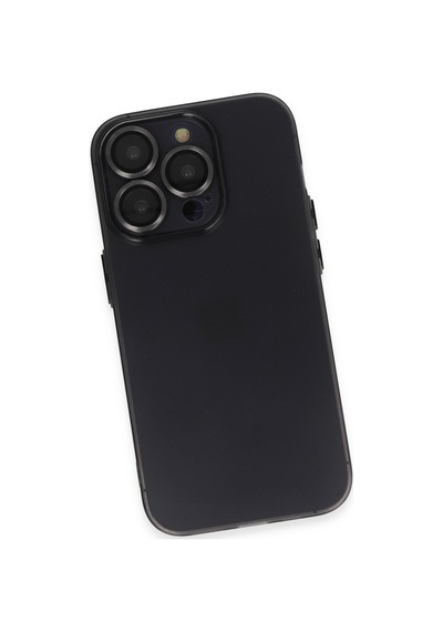 Apple iPhone Uyumlu  13 Pro Kılıf Luko Lens Silikon -  Siyah