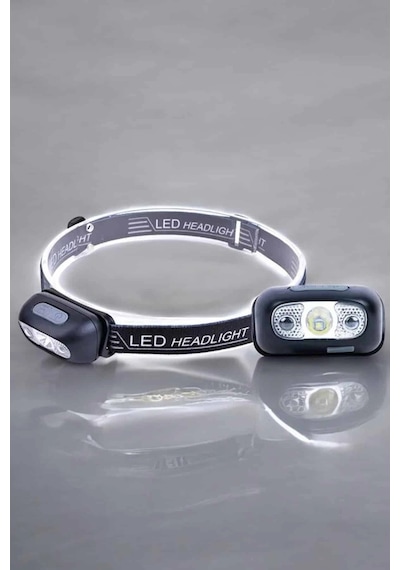 Kamp Lambası Led Işık Kafa Lambası Balıkçı Lambası Ayarlanabilir Çok Renkli 38457064