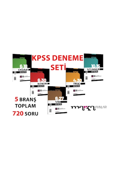 Marka Yayınları Kpss Full Denene Seti 5 Branş