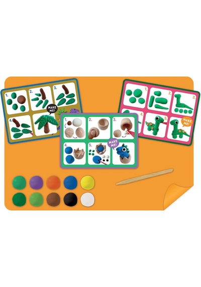 Floss & Rock Clay And Play Hava İle Kuruyan Kil Seti/ Dino Mavi