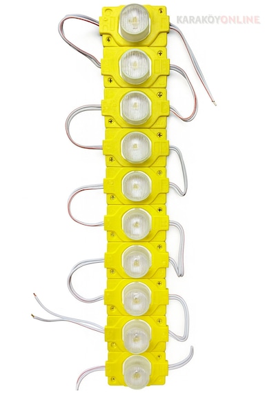 1.5 Watt Tekli Manda Gözü Modül Led 10 Lu Paket Sarı