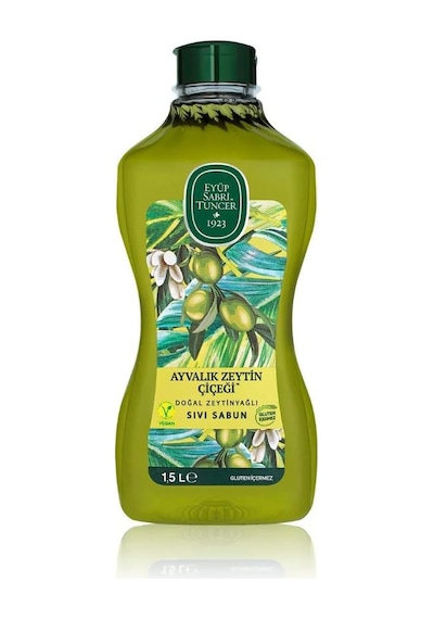 Eyüp Sabri Tuncer 1500 Ml+500 Ml Doğal Zeytinyağlı Sıvı Sabun Ayvalık Zeytin Çiçeği Ve Yasemin Koku Hediye