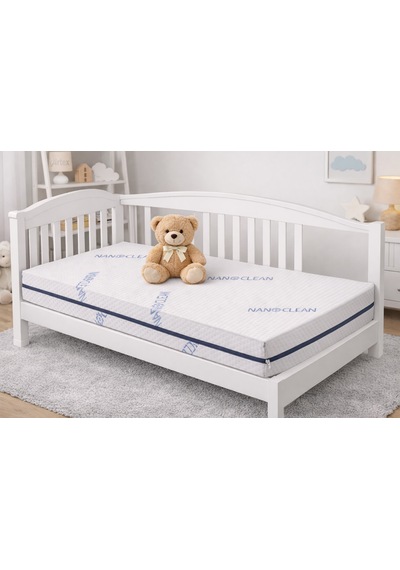 10cm Süngerli Bebek Çocuk Beşik Yatağı Nano 70x110 Yıkanabilir Kılıflı Park Yatak Oyun Parkı 70 x 110 CM