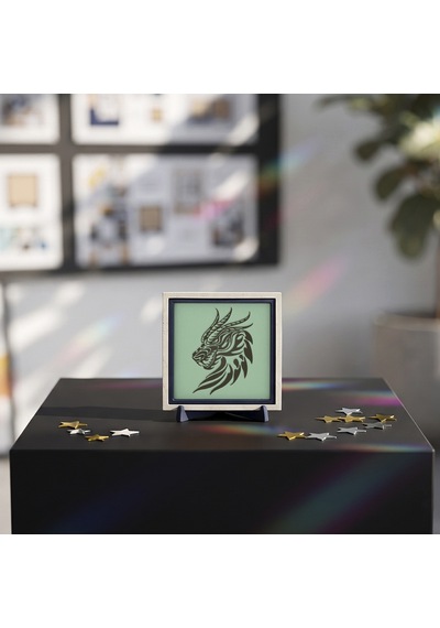 Mistik Ejderha Figürlü Özel Tasarım Dekoratif Obje, Yaşam Alanınız İçin Modern Armağan 10x10 Cm