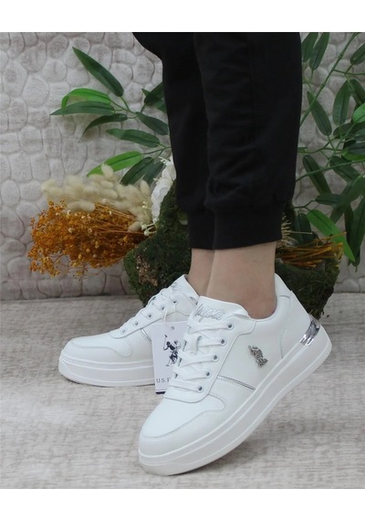 U.s. Polo Assn. Alka 5fx Kadın Beyaz Sneaker Ayakkabı Beyaz