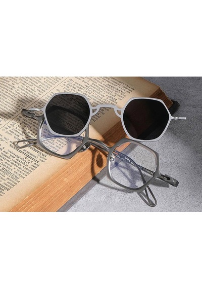 Katsuo Clip On Unisex Güneş Gözlüğü Silver