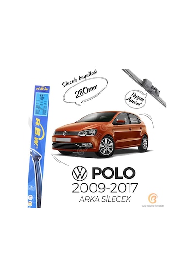 Volkswagen Polo Arka Silecek (2009-2017) RBW
