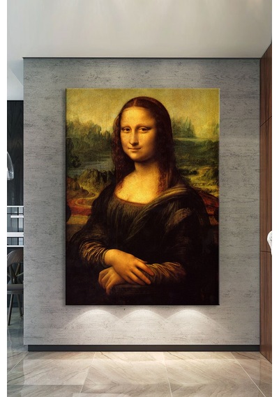 Leonardo Da Vinci Mona Lisa Kanvas Tablo 8 Farklı Ölçü