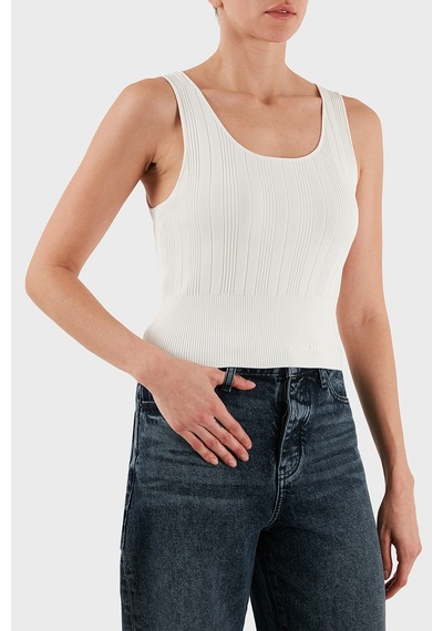 Armani Exchange Bayan Top Xw001303 Af10352 U1003 Ekru Ekru