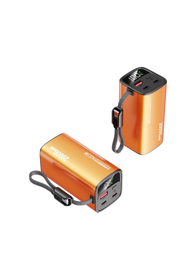 20000mah Güç Bankası Hızlı Şarjlı Akıllı Ürünler İçin Taşınabilir Şarj Cihazı Powerbank Turuncu - 866742588 Turuncu
