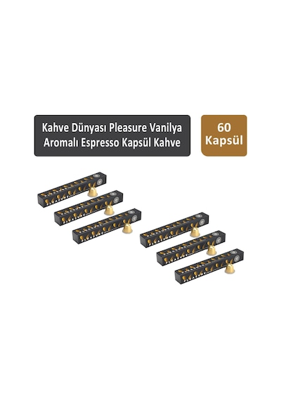 Kahve Dünyası Pleasure Vanilya Aromalı Espresso Kapsül Kahve 6 x 10 Kapsül
