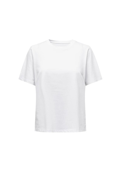 Only Kadın Bisiklet Yaka Beyaz T-shirt - 15270390 Beyaz Only Kadın Bisiklet Yaka Beyaz T-shirt - 15270390 Beyaz