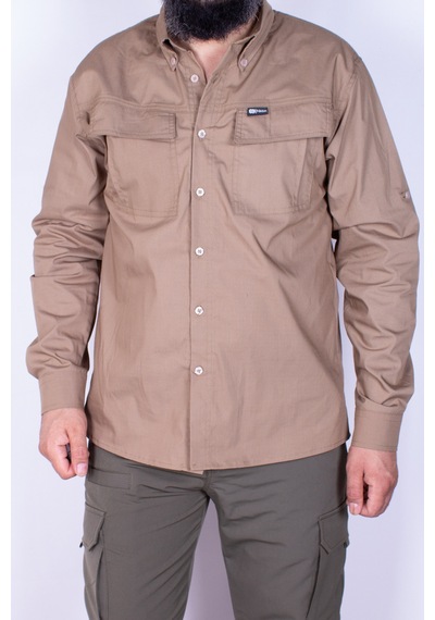 Nikbin Outdoor Taktik Spor Gömlek Likralı bej