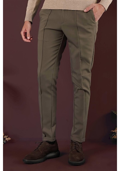 Efor P 1130 Slim Fit Bej Spor Pantolon Bej