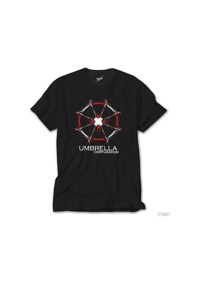 Resident Evil Umbrella Corparation Siyah Tişört Siyah