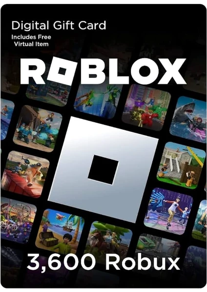 Roblox Gift Card - 3600 Robux Eur Eksiksik Tam Yüklenir