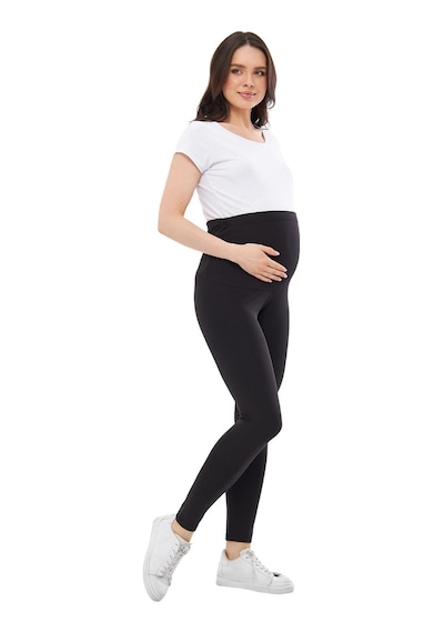 Luvmabelly Myra8200 Toparlayıcı Mevsimlik Beli Ayarlanabilir Hamile Tayt-siyah