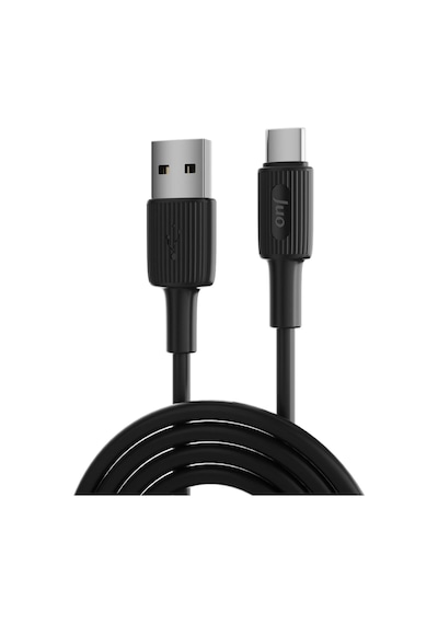 12w Usb-a To Type-c Silikon Hızlı Şarj Ve Data Kablosu Siyah 1 Metre Standart
