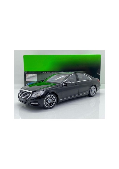 Mercedes-benz S-class 1:24 Siyah Diecast Metal Model Araba Kapıları Açılabilir Çok Renkli