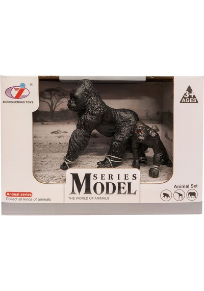 Calimera Toys Hayvan Figürleri Oyuncak Goril Ve Yavrusu Hayvan