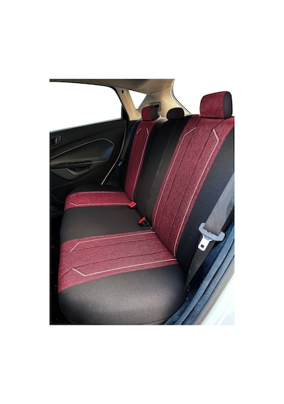 Minderland Axiom Comfort Serisi Oto Koltuk Kılıfı, Keten-deri / Bordo, Tofaş Doğan İle Uyumlu