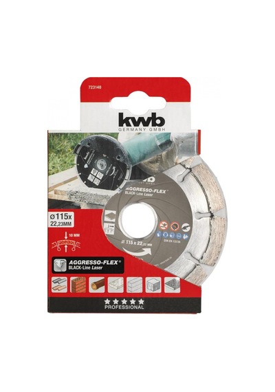 Kwb 723140 Elmas Beton Kesme 115x22 Mm