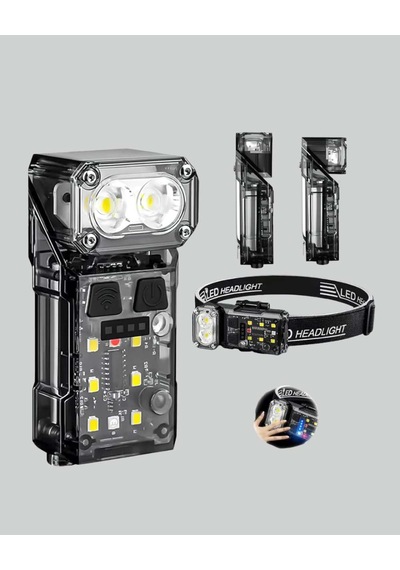 3 Fonksiyonlu Led Far El Feneri Çalışma Lambası Uzun Pil Ömürlü Yeni Nesil Çok renkli 14507332